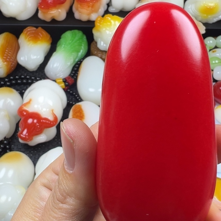 新疆戈壁五彩石金丝