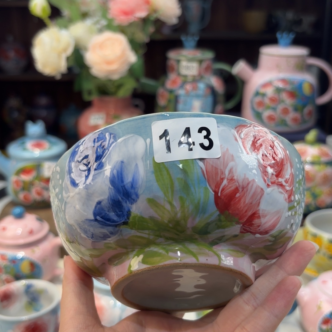 景德镇手绘高温釉下彩陶瓷茶具