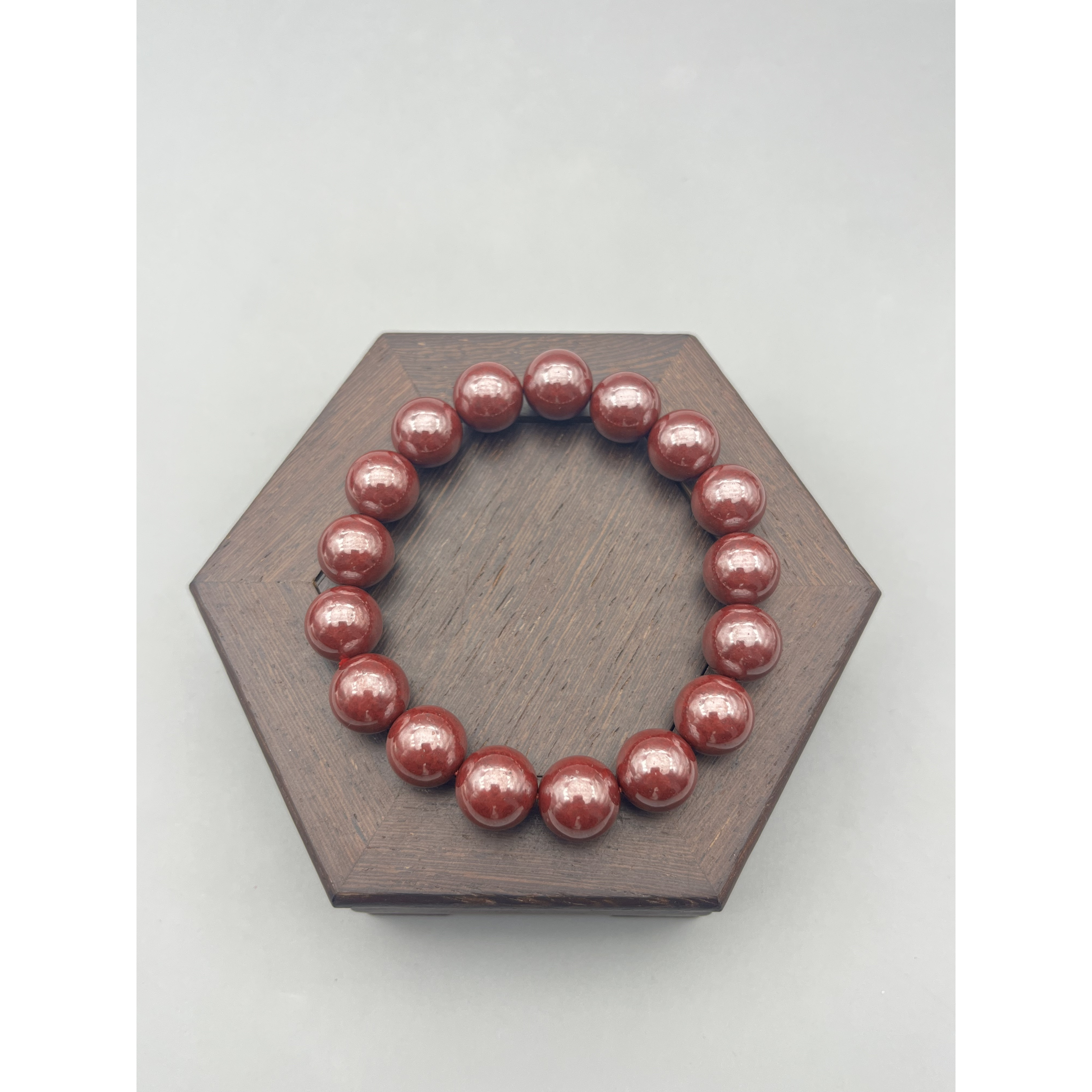 含辰砂工艺品YKS004-12MM朱砂原矿砂手串