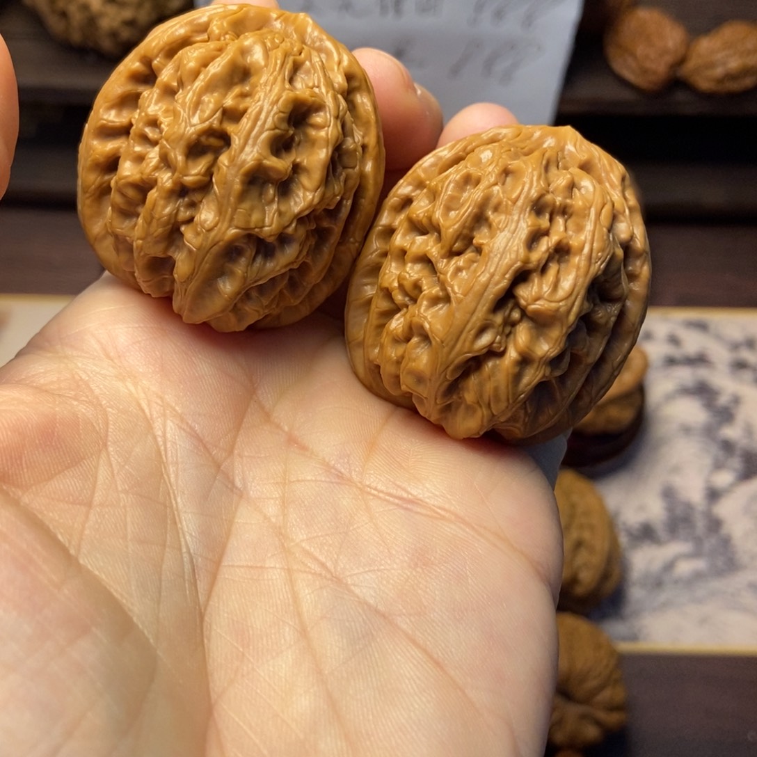 A***n把件文玩核桃红锦鲤尺寸41