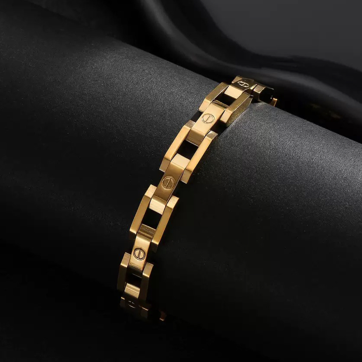 合成金属亚克力手链 热销手链高级感表带情侣可调节时尚简约