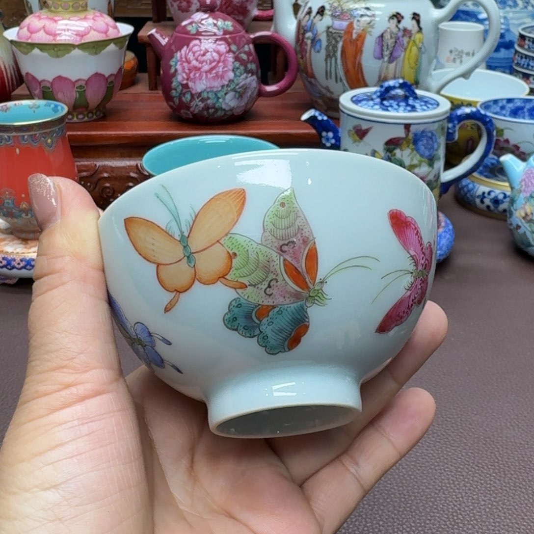 瓷片景德镇仿古手工制作精品展示