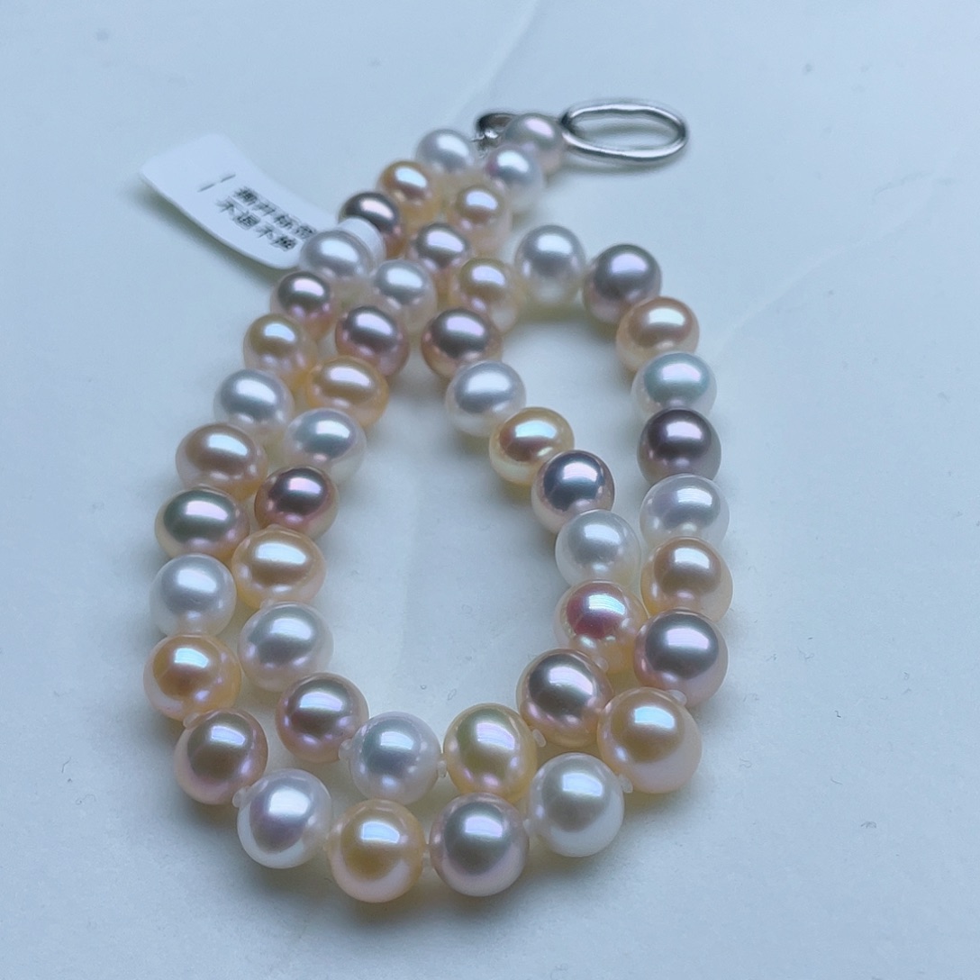 淡水珍珠颈饰银S925镶嵌