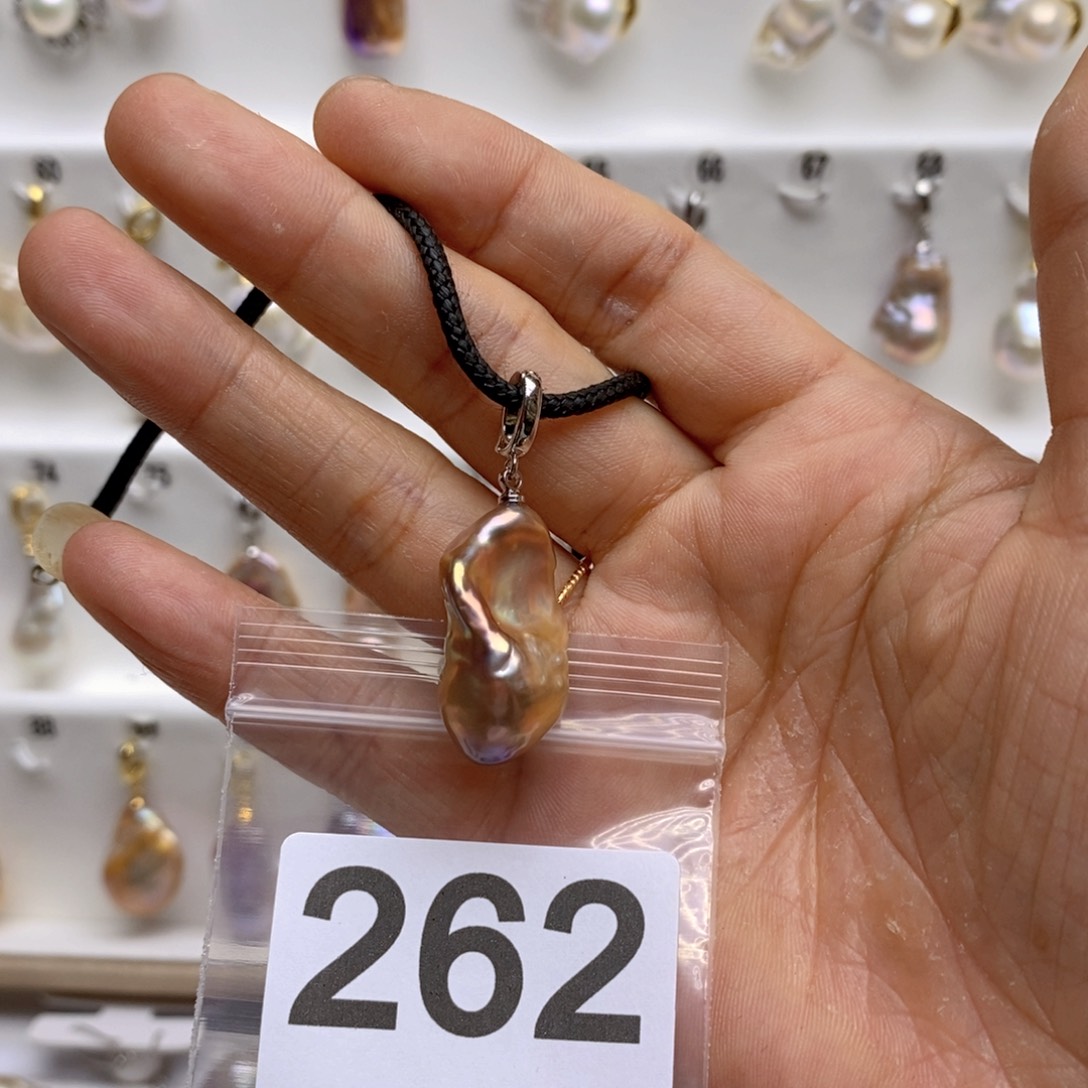 淡水珍珠颈饰银S925镶嵌262