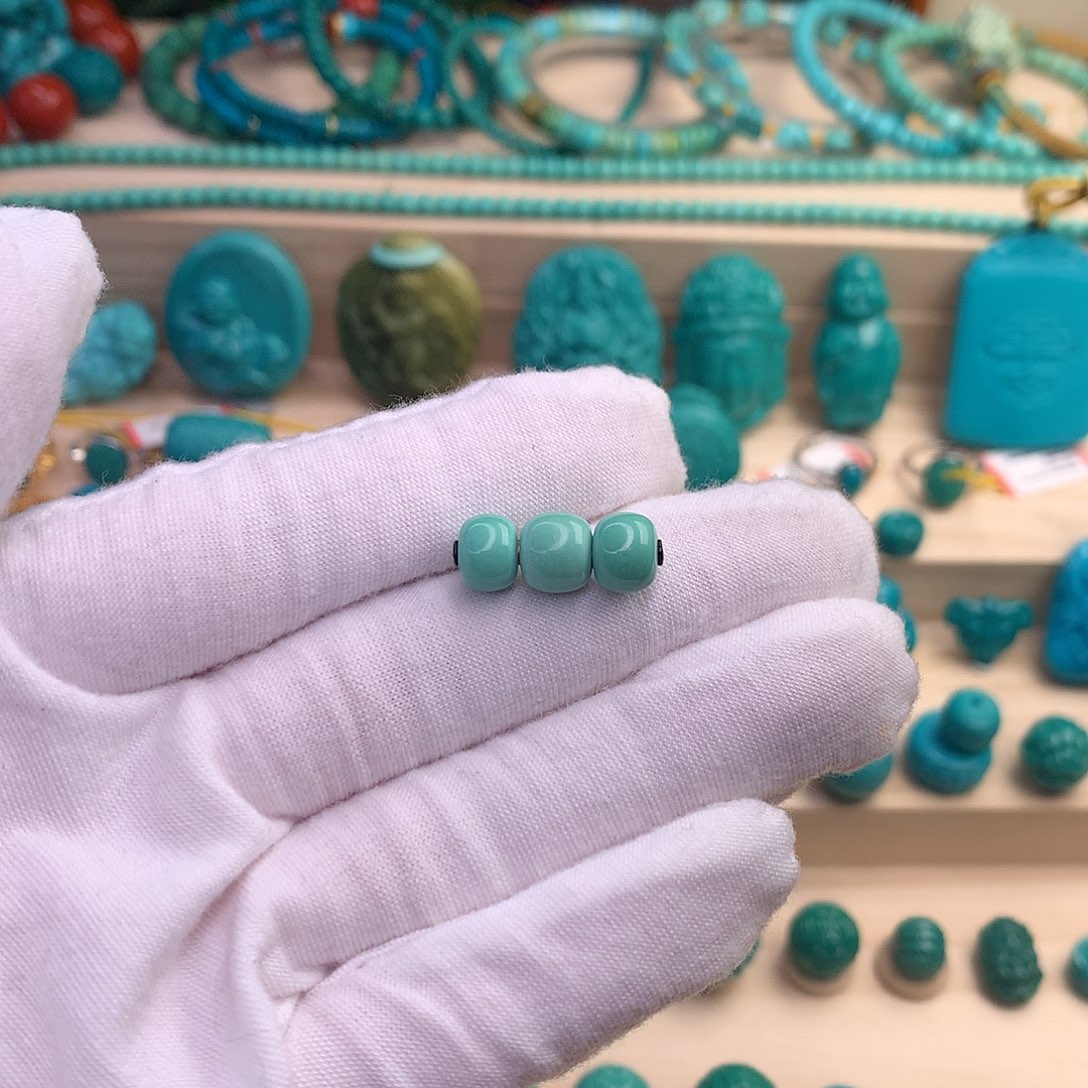 绿松石珠宝半成品未镶嵌
