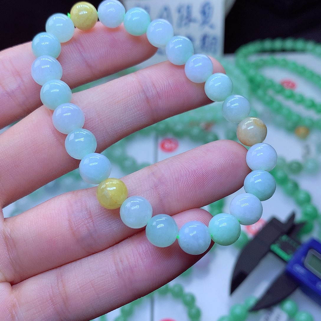 翡翠毛衣链未镶嵌