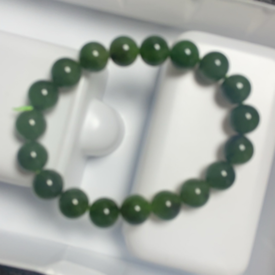 精品和田玉碧玉手串