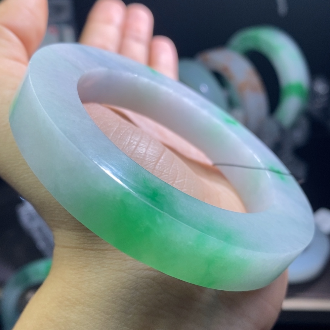 定制翡翠翡翠手镯54-63未镶嵌