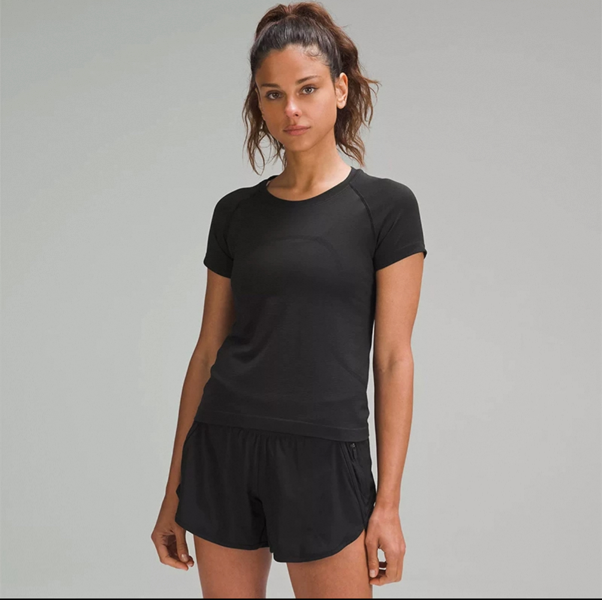 女士透气速干运动短袖上衣跑步健身瑜伽服夏季新款