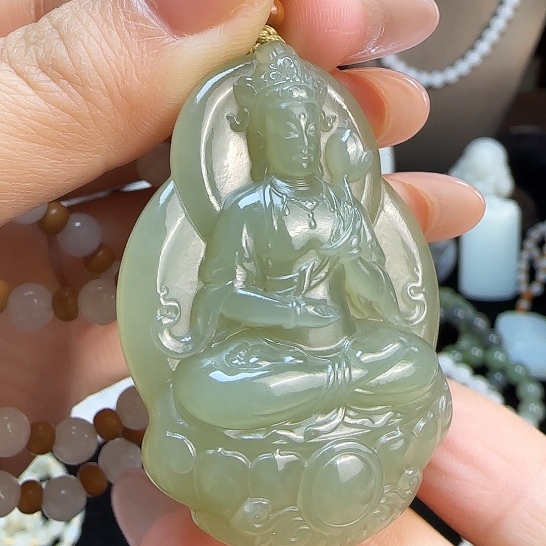 和田玉未镶嵌颈饰