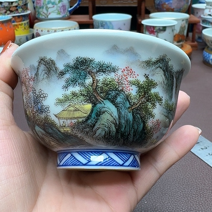 瓷片景德镇仿古手工制作精品展示