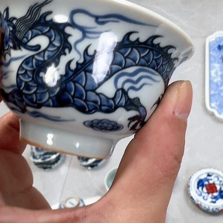 杯青花铠甲龙主人杯