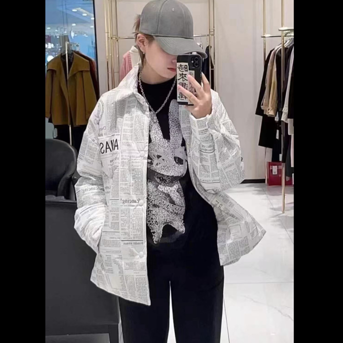 （不退换）5400658 海报印花新雪丽棉服
