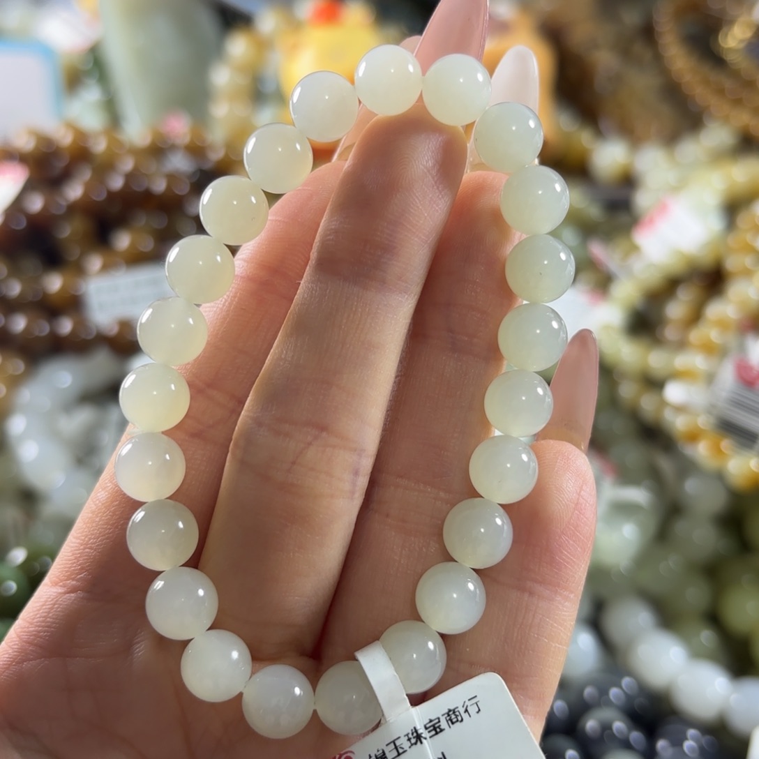 和田玉未镶嵌手链259