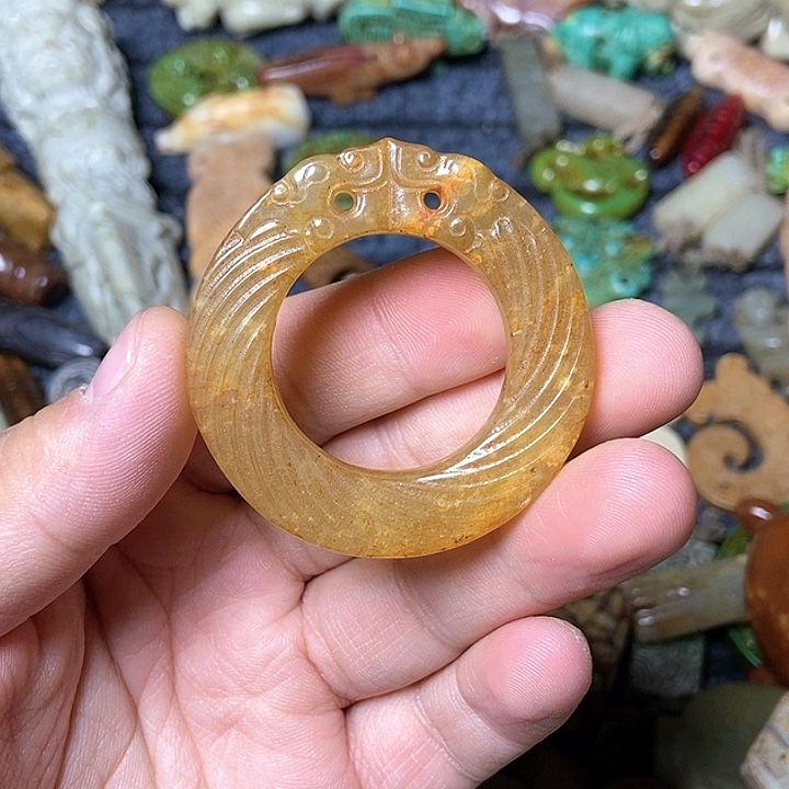 和田玉未镶嵌颈饰157