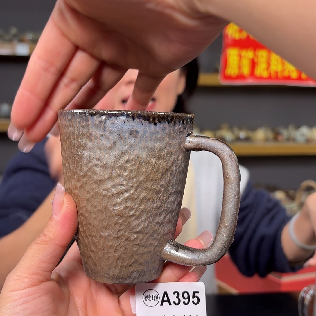 杯坭兴陶柴烧全手工原矿泥料杯