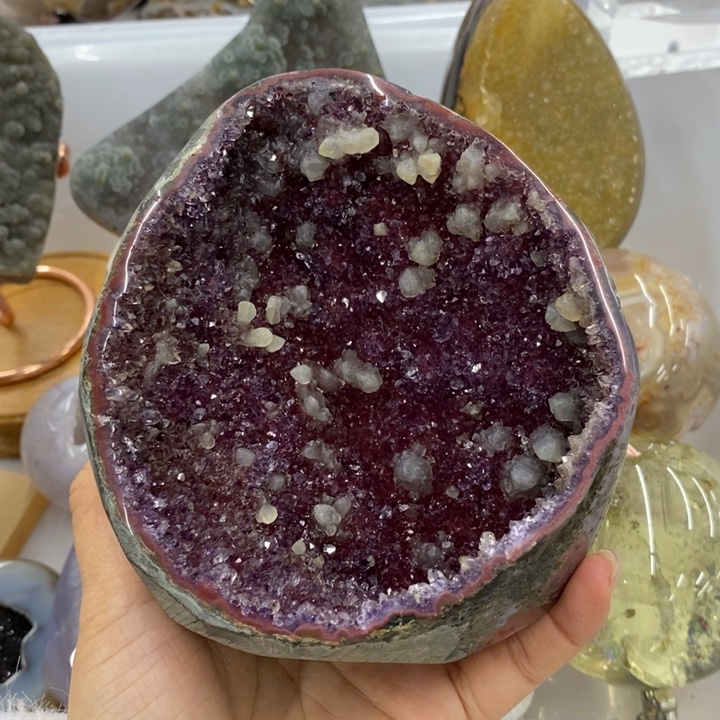 覑****未镶嵌珠宝半成品紫晶