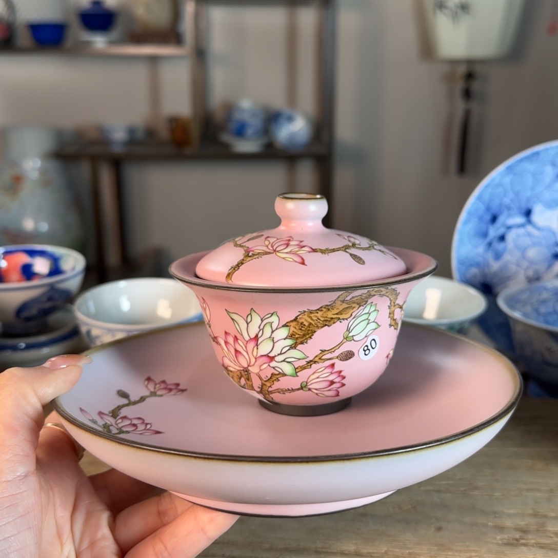 杯景德镇陶瓷柴烧多人