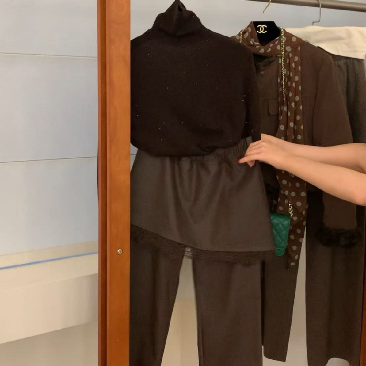 “留兰冰咖”冬日显瘦想自留的小外套～