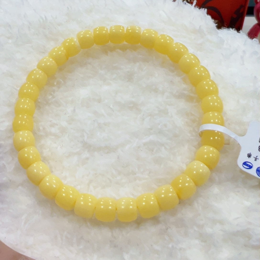 蜜蜡手链未镶嵌a****86.5满蜡微瑕