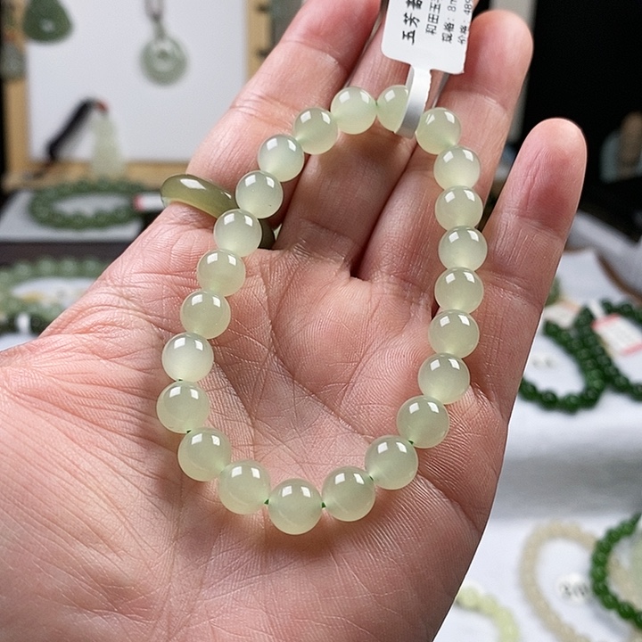 和田玉手串未镶嵌?****?8mm