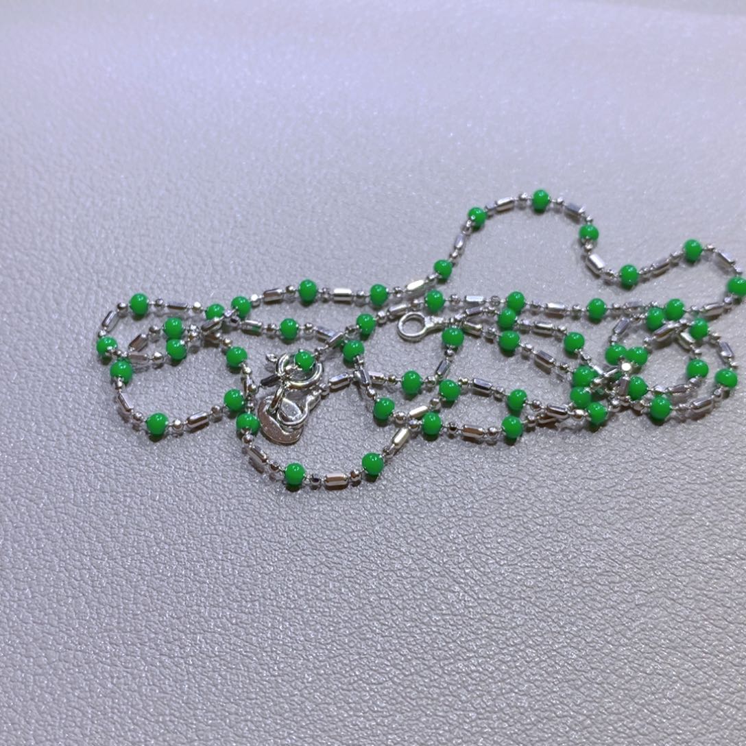 翡翠颈饰银S925镶嵌多样性发其一