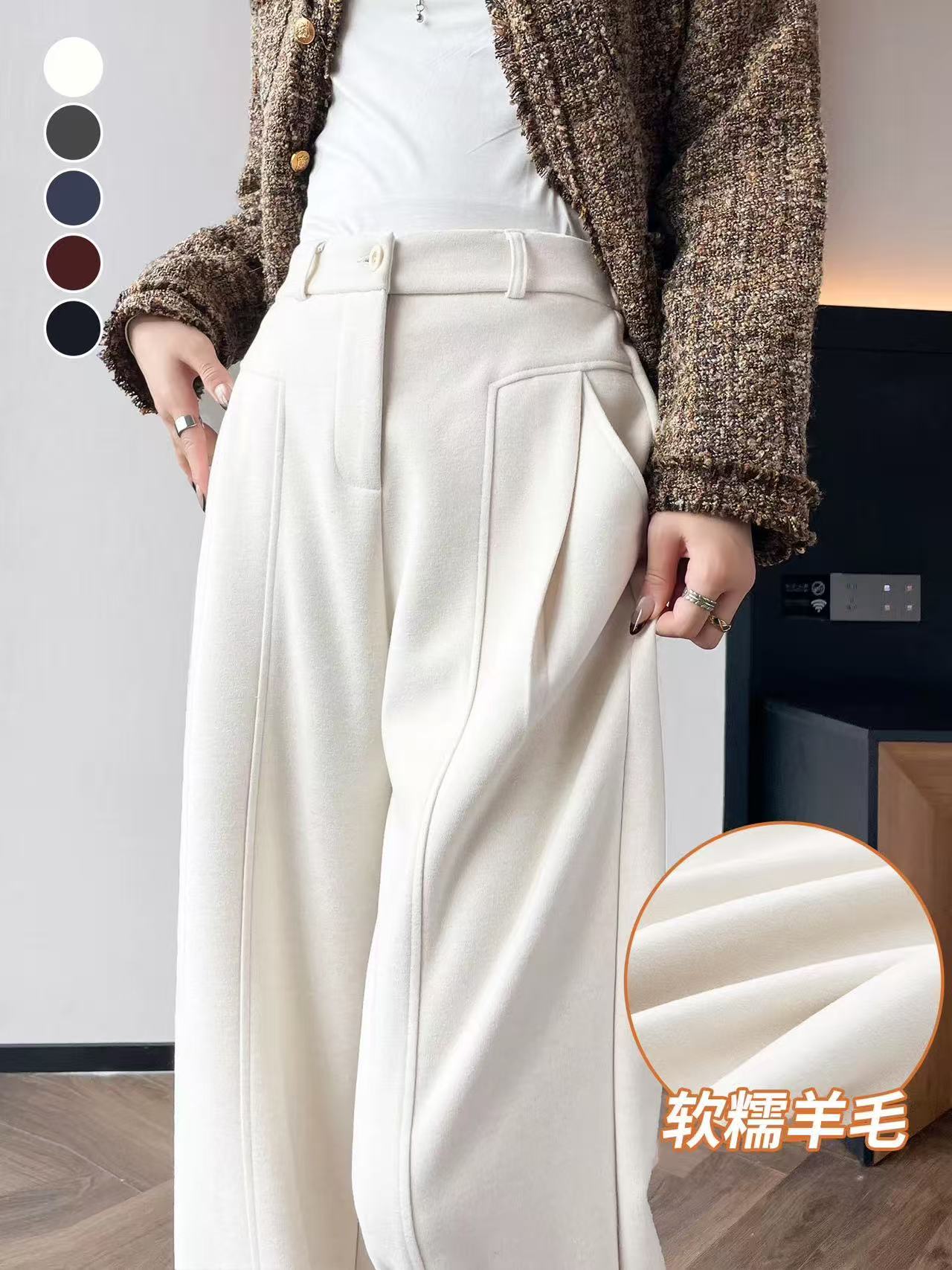 新款百搭直筒显瘦休闲裤111