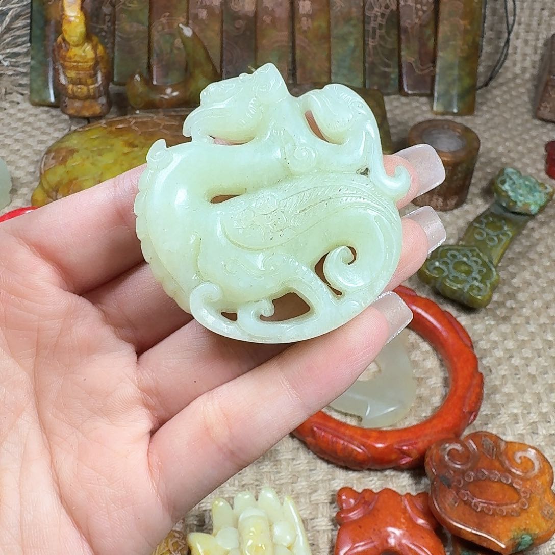 白玉菩提吊坠挂件