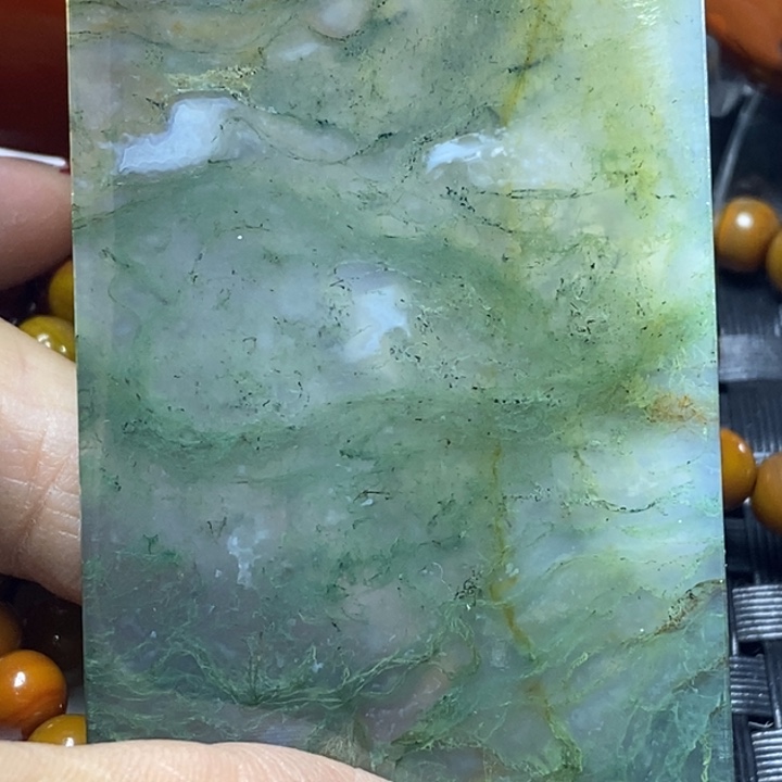 玛瑙/玉髓颈饰足银镀金镶嵌王***生