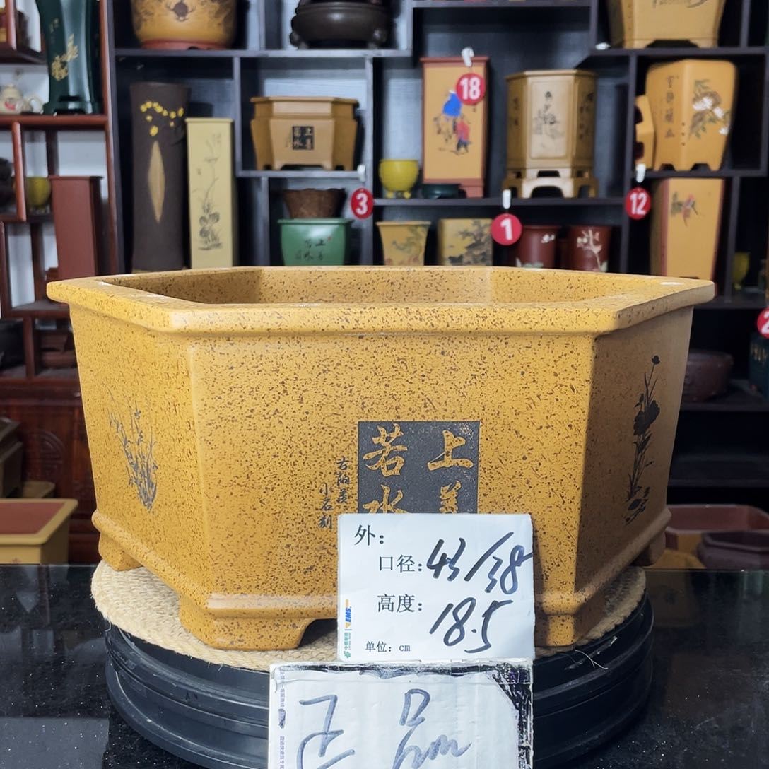 紫砂D-婉秋紫砂花盆