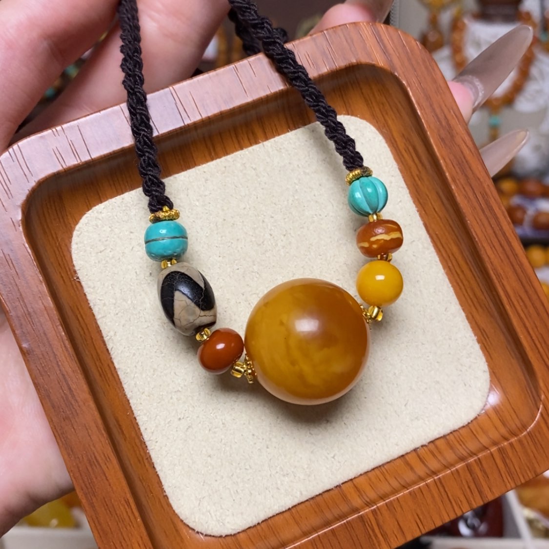 【闪购商品】蜜蜡颈饰未镶嵌项链