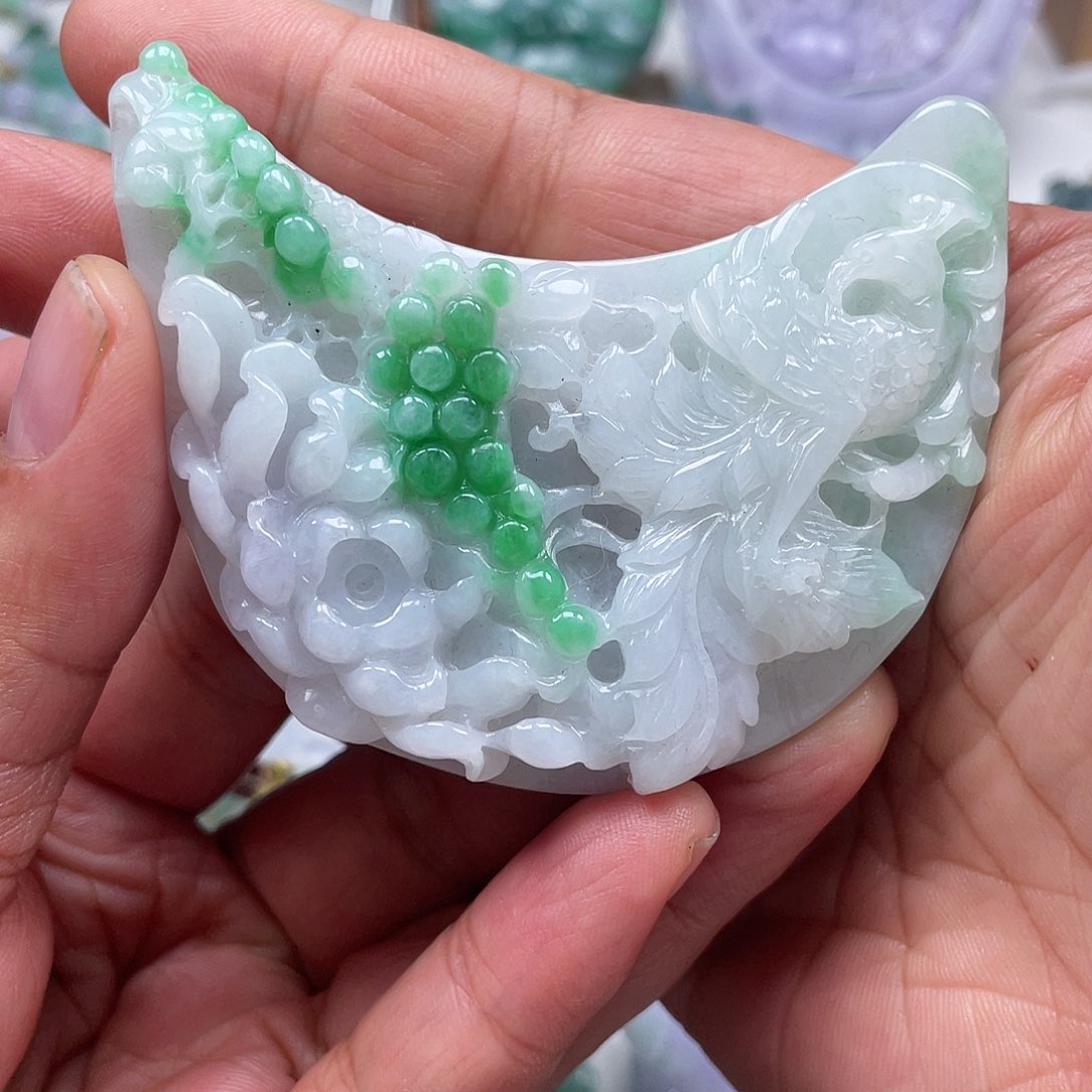 颈饰未镶嵌翡翠翡玉缘翡翠