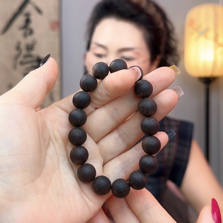 降真香手串/手链自***芒海南降真香单圈1.0