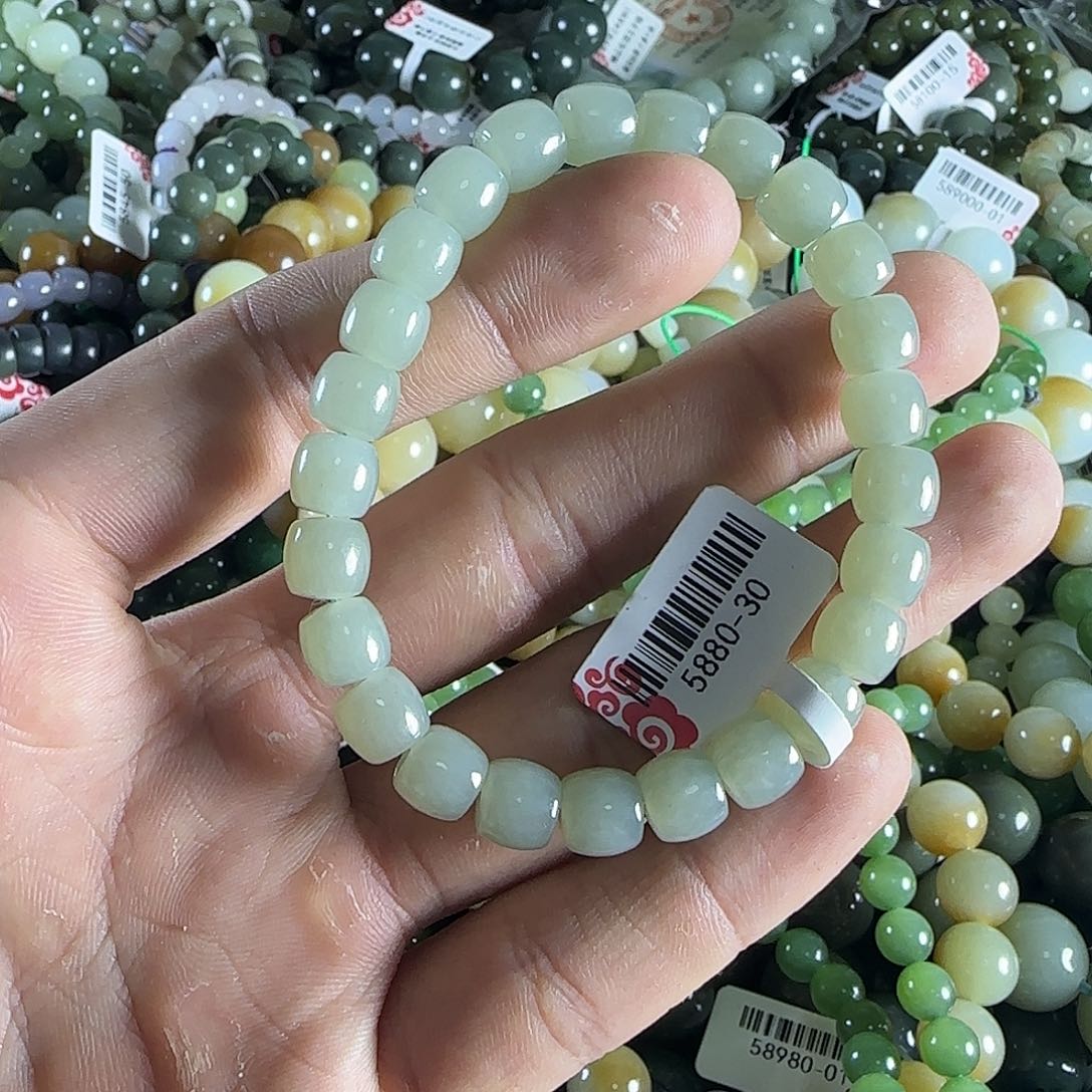 和田玉手链未镶嵌21