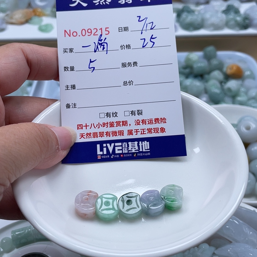 一****翡翠未镶嵌颈饰5688