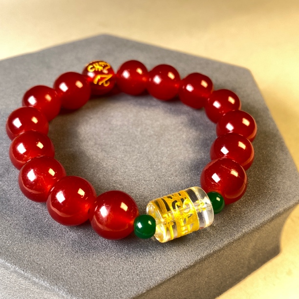 培育红宝石【萝卜珠宝】W052 精美手串 多样性发其一