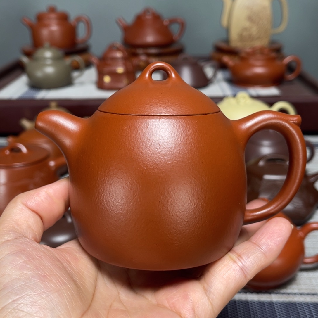 茶壶紫砂全手工制作220cc