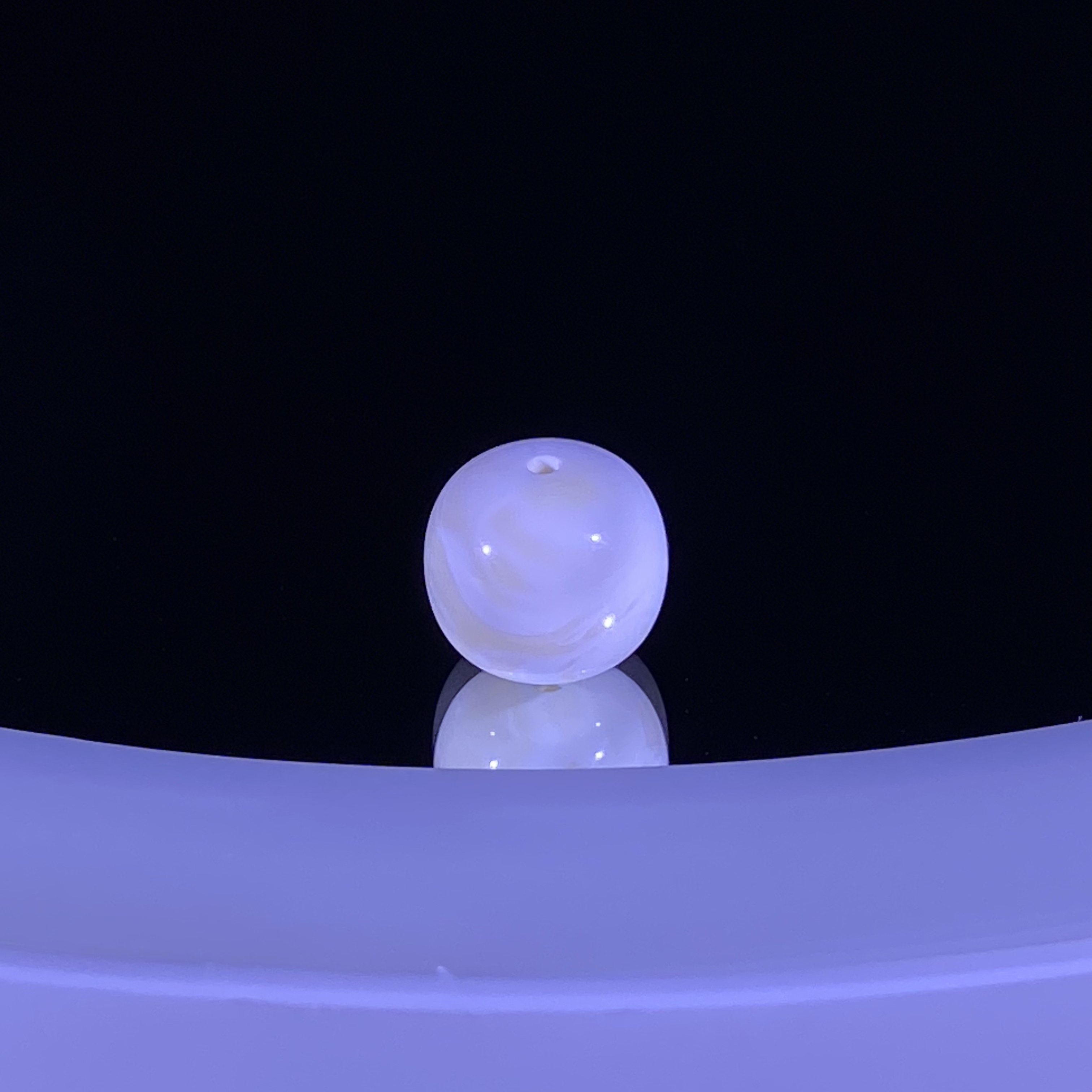 9.5mm漆瓷白拉丝妖蜜蜡老型 