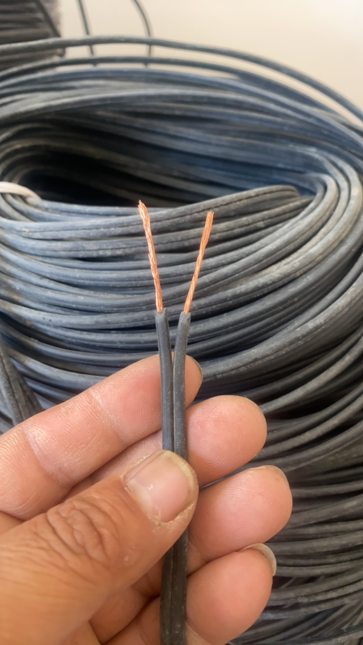 进口旧线2X0.75平方｛黑色有字款｝平行阻燃线