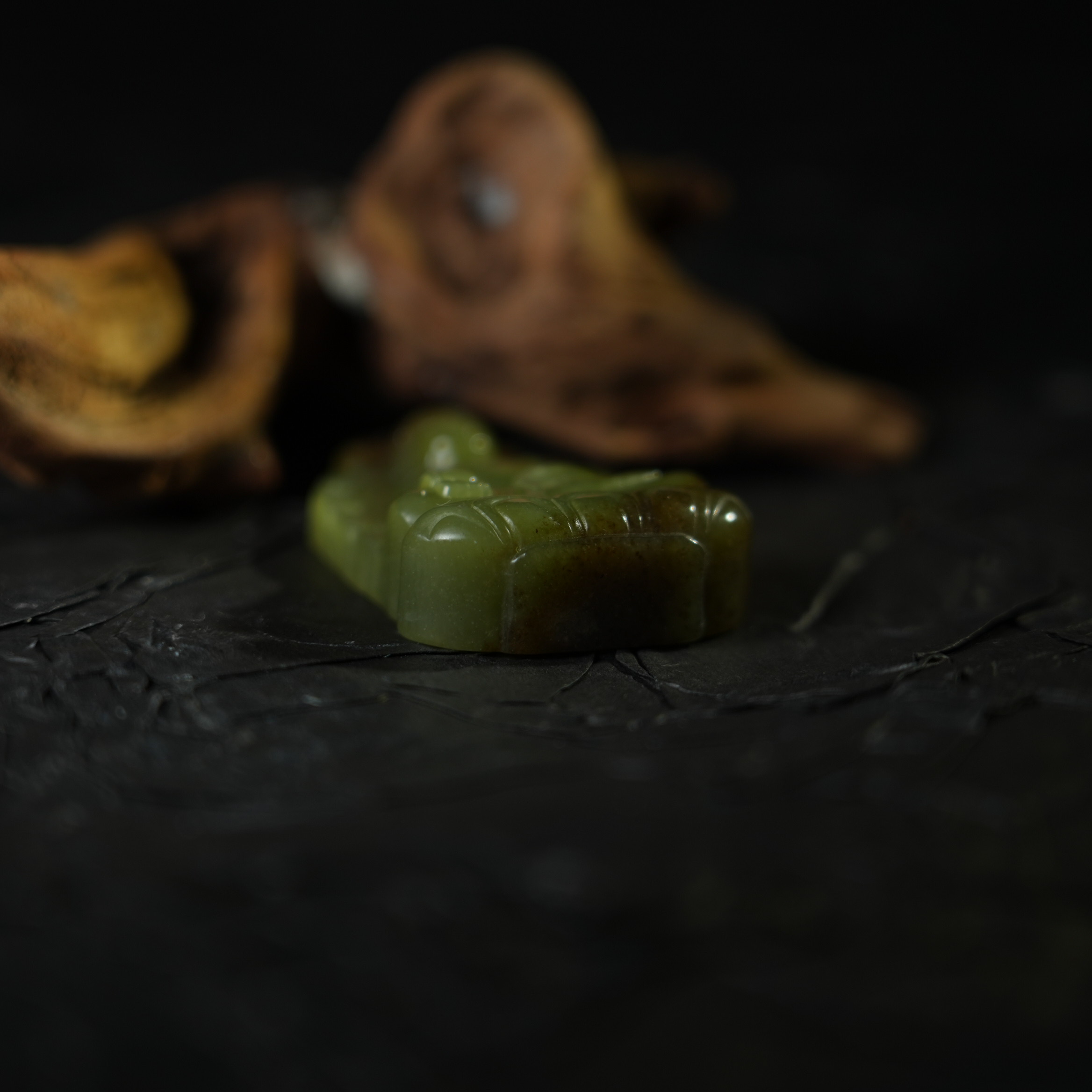 34K49  清  和田玉玉佛吊坠