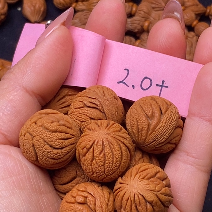 秦岭龙纹桃核13颗