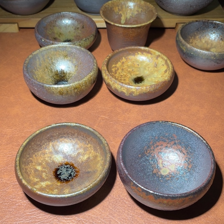 风***勇茶盏柴烧自然落灰烧