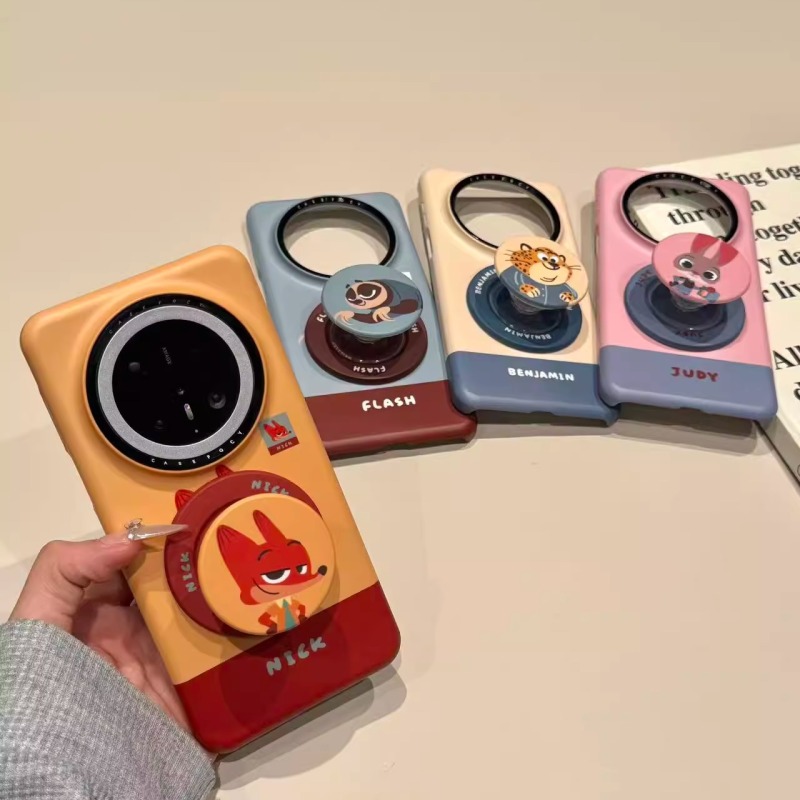 适用华为mate80pro手机壳新款mate70pro萌趣疯狂动物城尼克朱迪闪