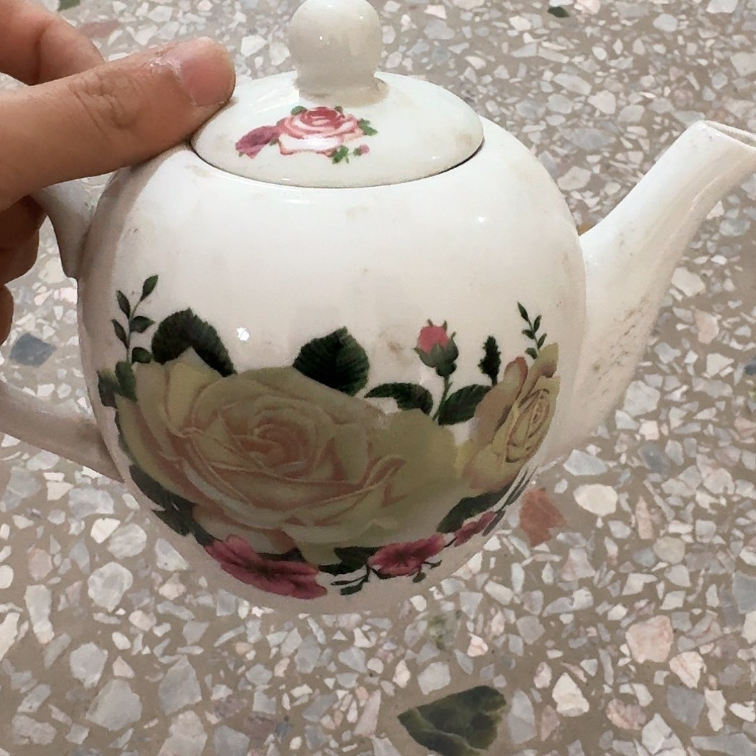 瓷微瑕疵喜欢拍一个壶