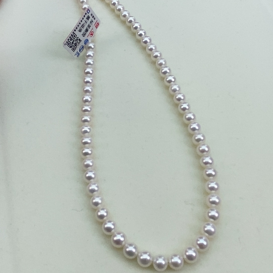 淡水珍珠6-6.5极光冷白正圆几乎无暇银S925镶嵌