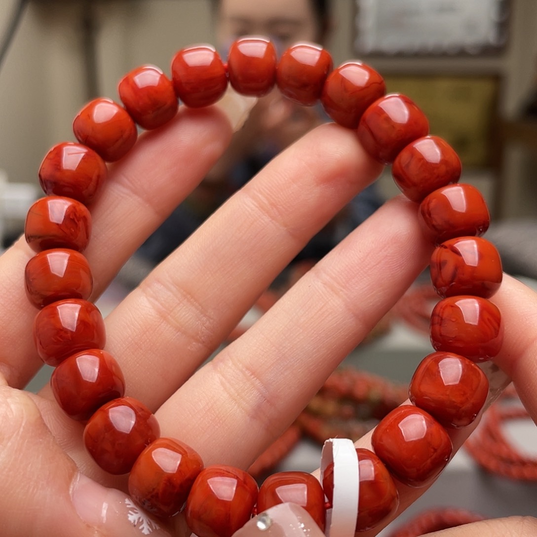 南红玛瑙手链未镶嵌桁*