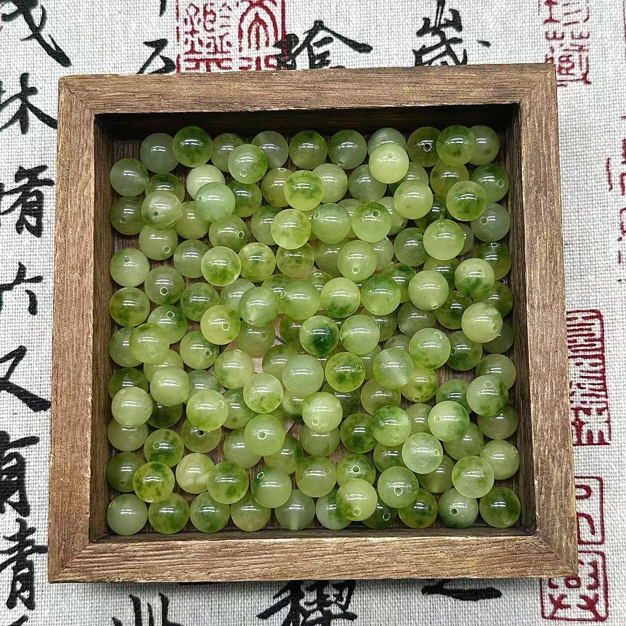 【茉莉8/10mm】石英质玉 大气显白飘花散珠  手工diy串珠多样性发一