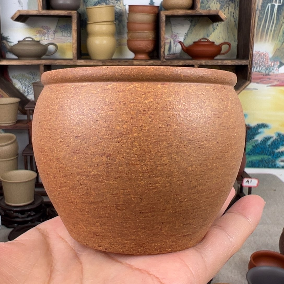 紫砂茶杯拙器甄选，纯原本矿。