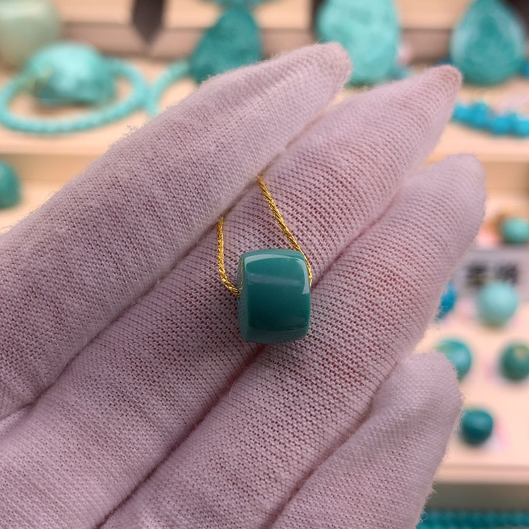 绿松石珠宝奇石未镶嵌11×7.8