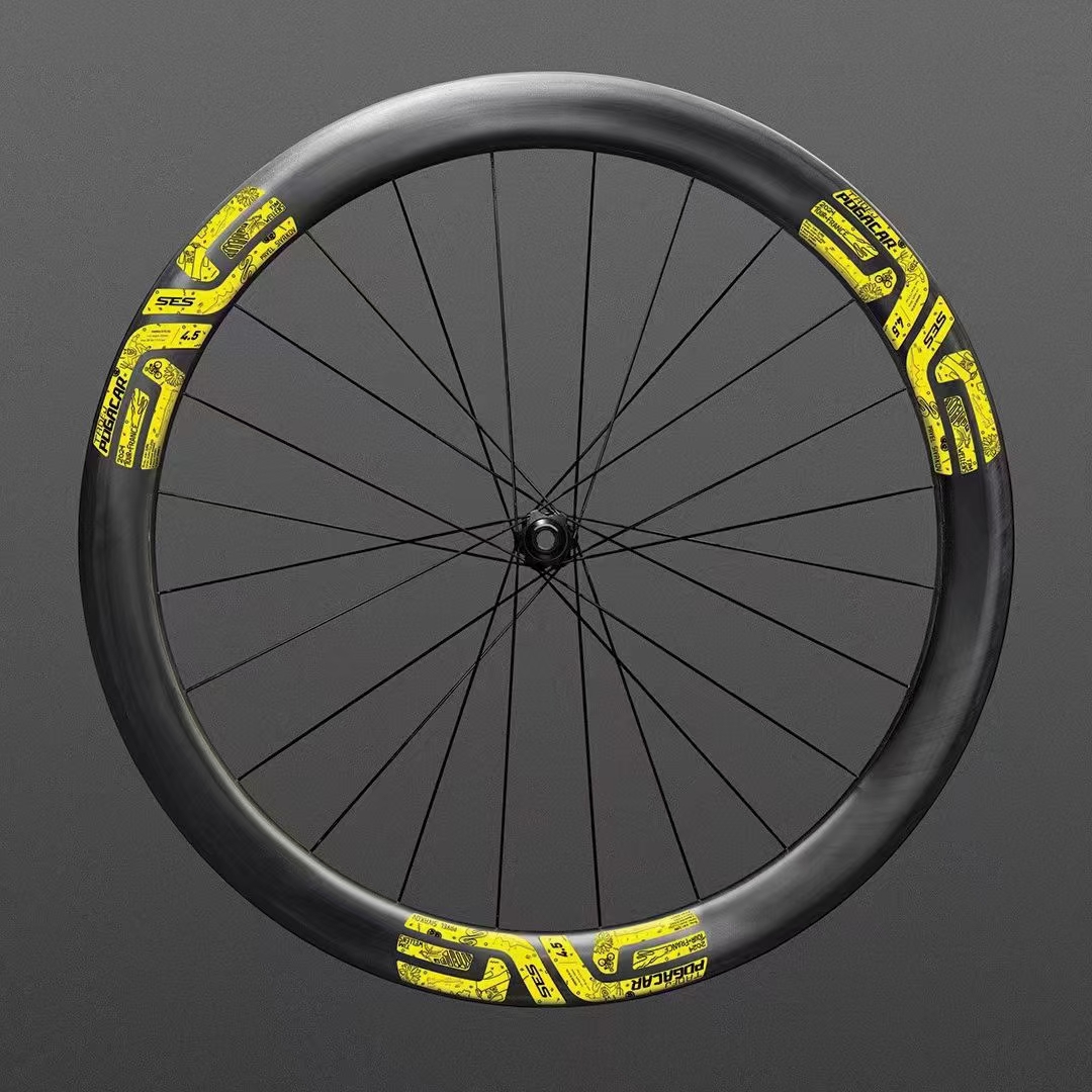 NVE 碳纤维公路车碟刹轮组45 开口轮圈直拉炸街 环法 环意 一对